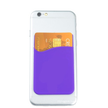 Adhesive Silicone Cell Phone Card Holder Wallet